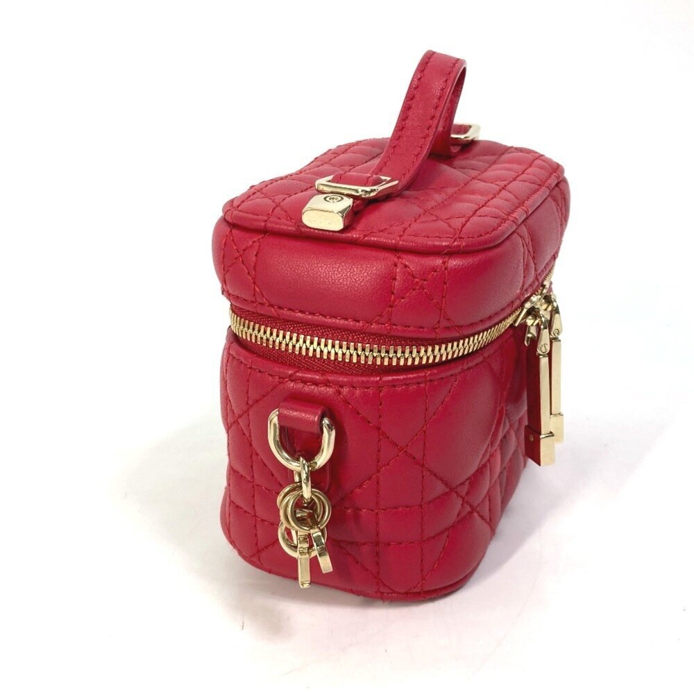CHRISTIAN DIOR Red Leather Shoulder Bag - Picture 3 of 14